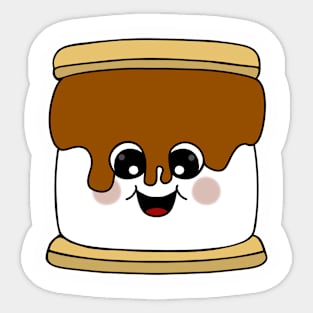 Happy Face, Smores Sticker